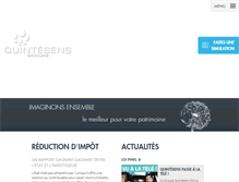 Tablet Screenshot of groupe-quintesens.fr